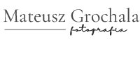 Eleganckie logo firmy fotograficznej Mateusz Grochala Fotografia.